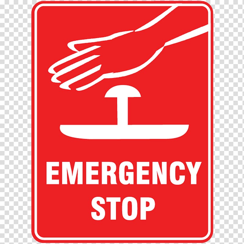 Emergency Safety Sign Kill switch Sticker, emergency transparent background PNG clipart