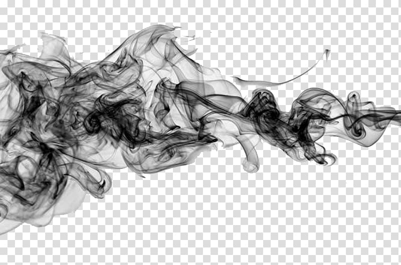 Smoke Smoking, ps smoke brushes, white and black smoke illustration transparent background PNG clipart