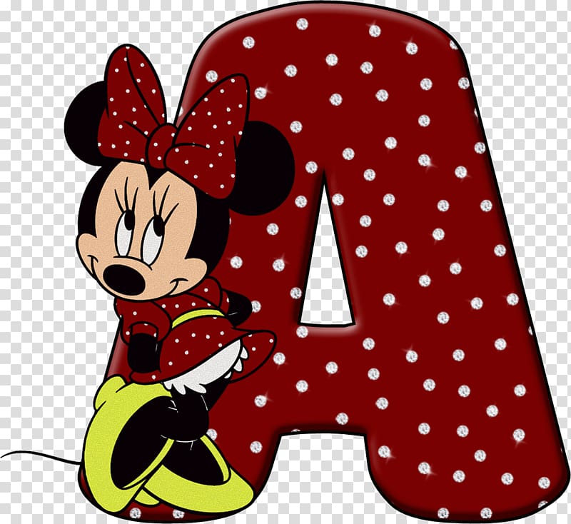 Minnie Mouse Mickey Mouse Letter Alphabet, minnie mouse transparent background PNG clipart
