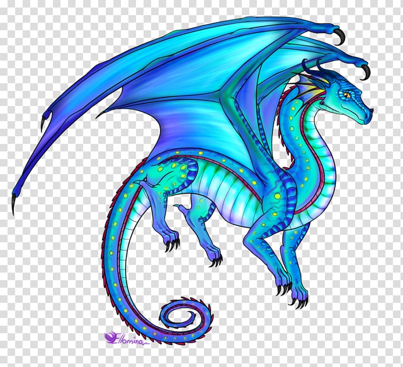 Wings of Fire Nightwing Drawing Winter Turning Dragon, ocean fish transparent background PNG clipart