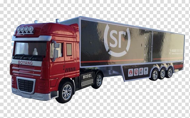 Car Commercial vehicle Truck, Shunfeng container truck transparent background PNG clipart