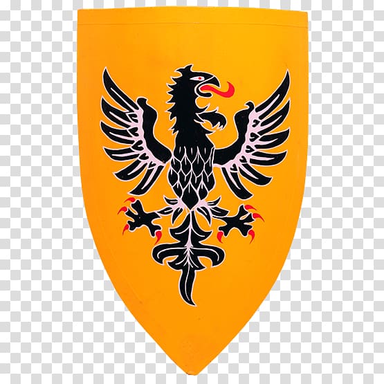 Middle Ages Heater shield Knight Eagle, knight shield transparent background PNG clipart