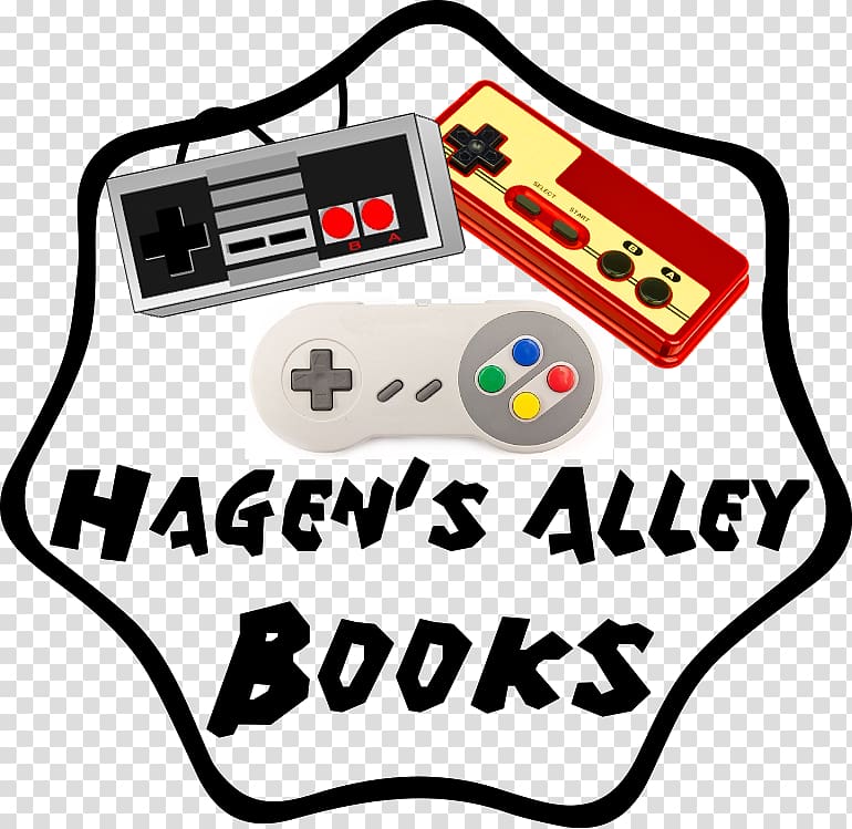Game Controllers Video game Nintendo Entertainment System All Xbox Accessory Hagen\'s Alley Books, Book Shop Logo transparent background PNG clipart