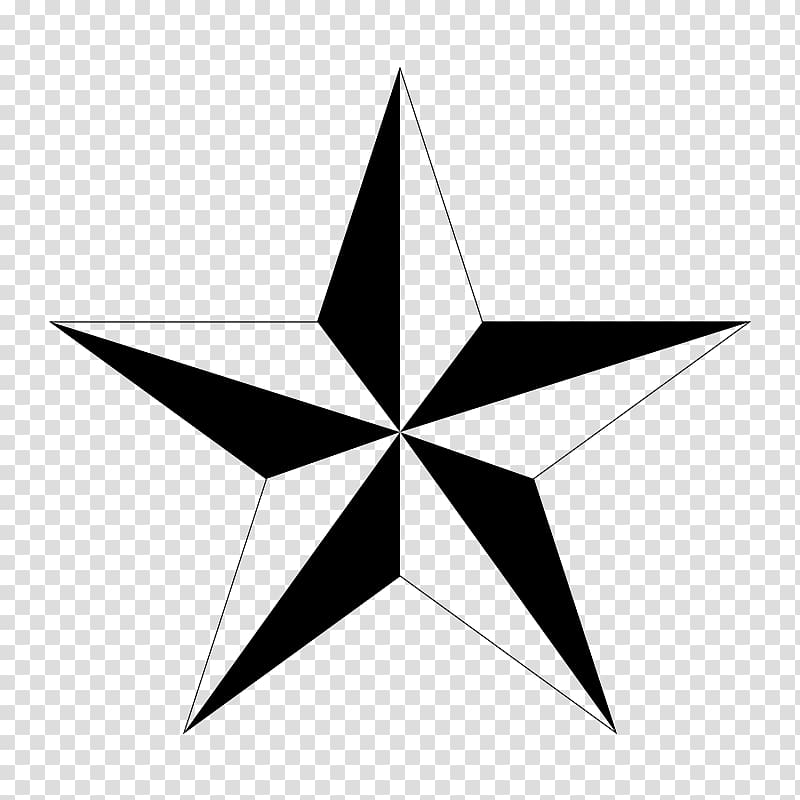 Nautical star Tattoo , PENTACLE transparent background PNG clipart