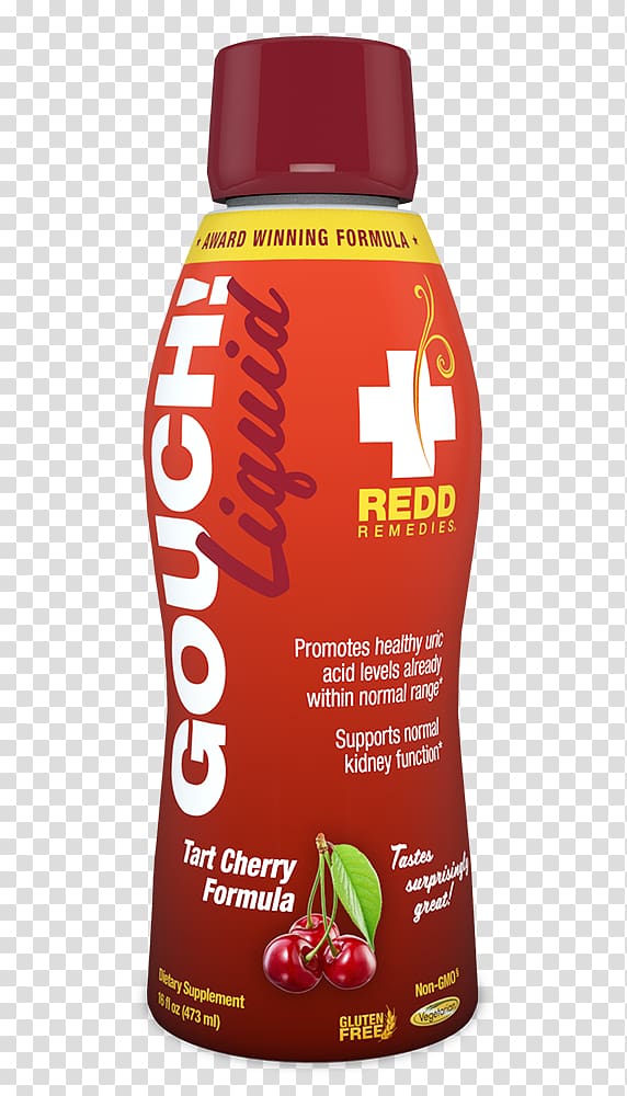 Redd Remedies Gouch Liquid Tart Cherry Formula Dietary supplement Inflammation, health transparent background PNG clipart