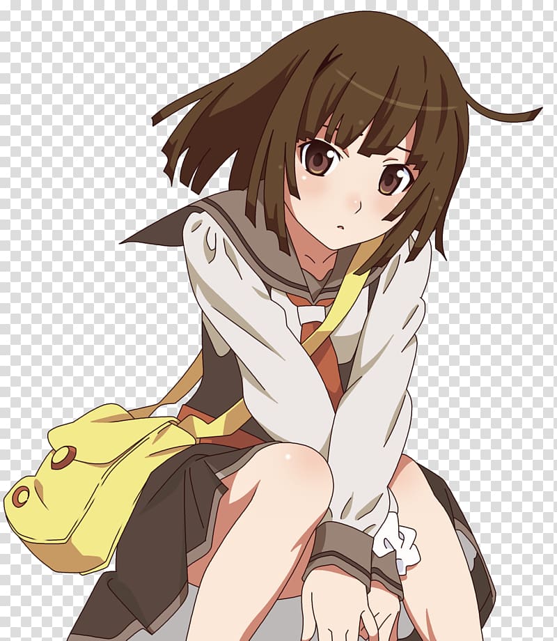 Nadeko Sengoku Monogatari Series Hanamonogatari Koimonogatari Sengoku period, Anime transparent background PNG clipart