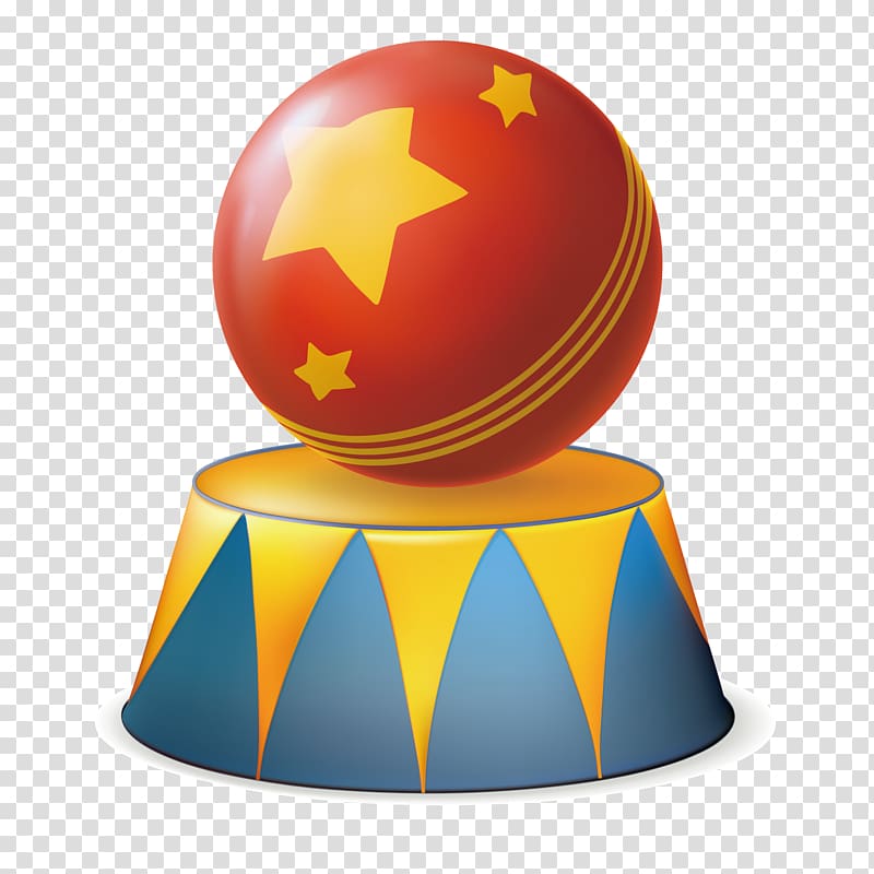 red ball illustration, Circus Euclidean , Juggling children\'s toys material transparent background PNG clipart