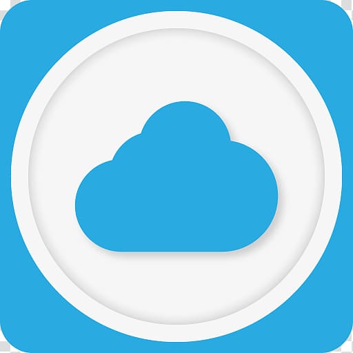 iCloud logo, blue area sky aqua , Cloud transparent background PNG clipart