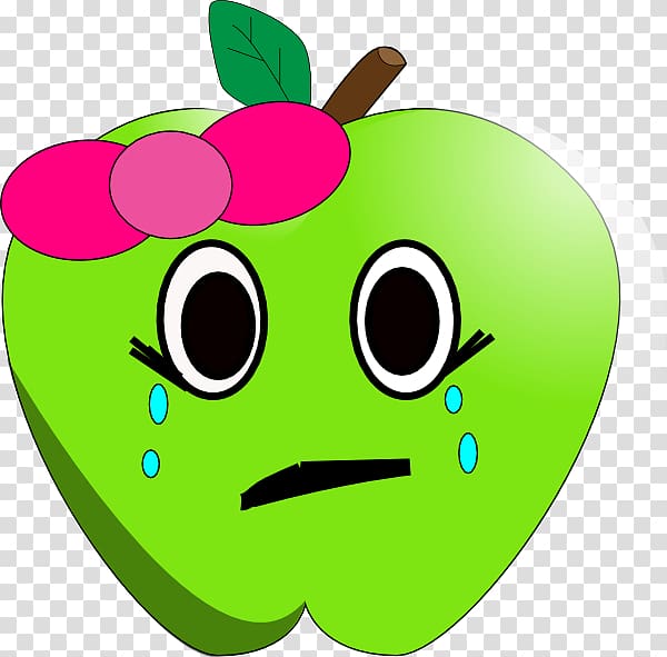 Apple Smiley Free content , Crying Tree transparent background PNG clipart