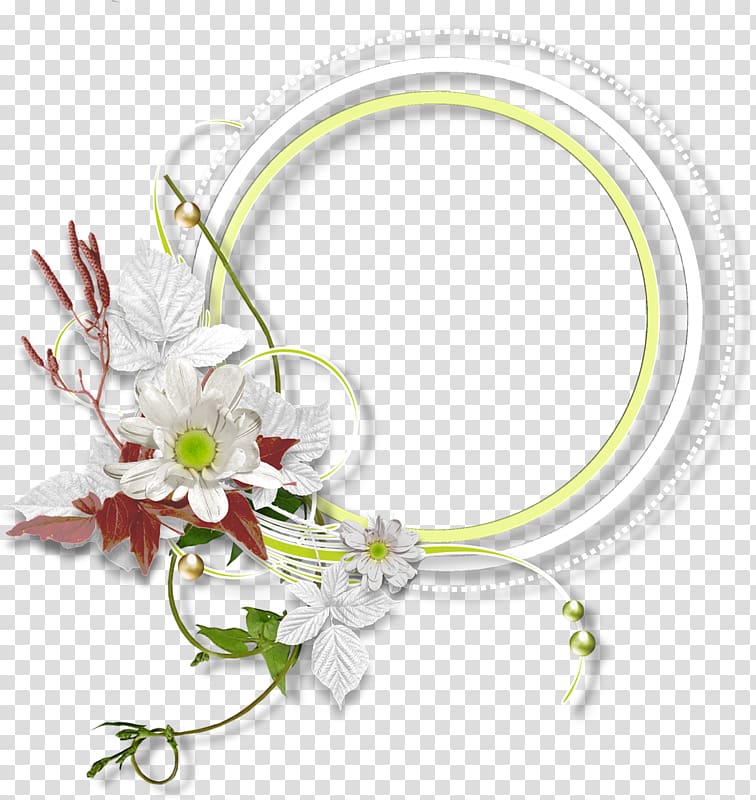 Circle, Flower decoration creative circle border transparent background PNG clipart
