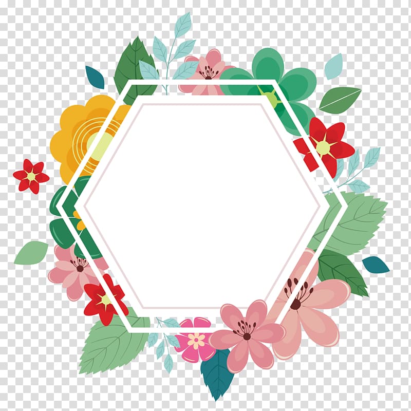 octagon illustration, Hexagon, flower hexagon transparent background PNG clipart
