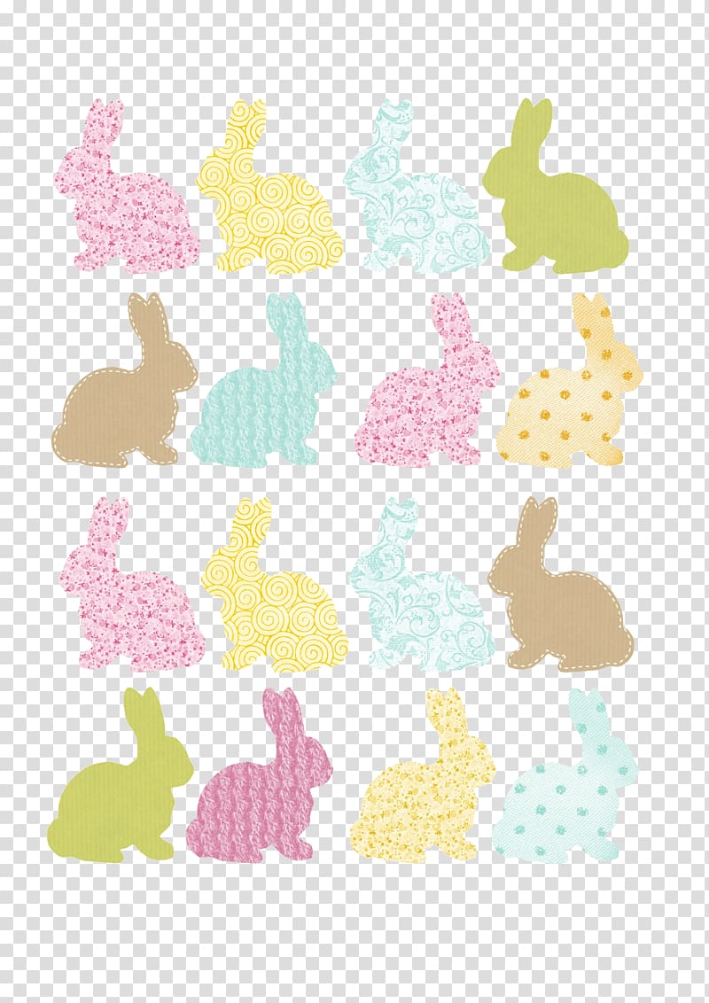 Creativity Rabbit Silhouette, Creative cute bunny silhouette transparent background PNG clipart