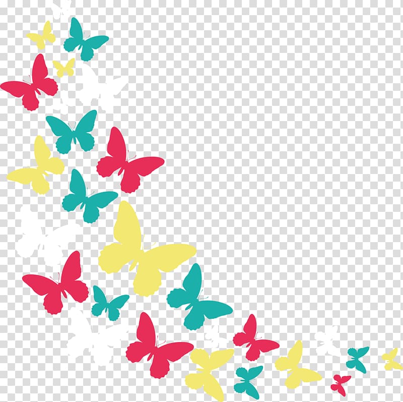 multicolored butterfly illustration, Butterfly Moth Euclidean , butterfly transparent background PNG clipart
