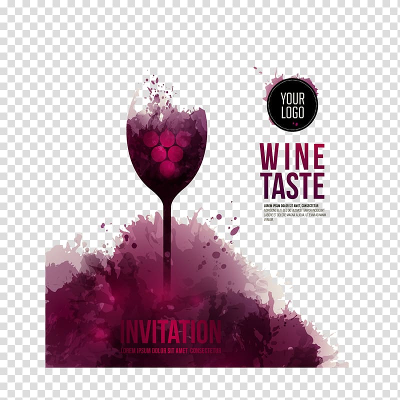 Wine taste , Wine tasting Wedding invitation Wine glass Flyer, Pomo wine transparent background PNG clipart