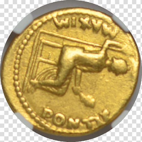 Greek and Roman coins Gold Sequin Aureus, Coin transparent background PNG clipart