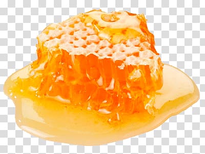honeycomb, Honey Chunk transparent background PNG clipart