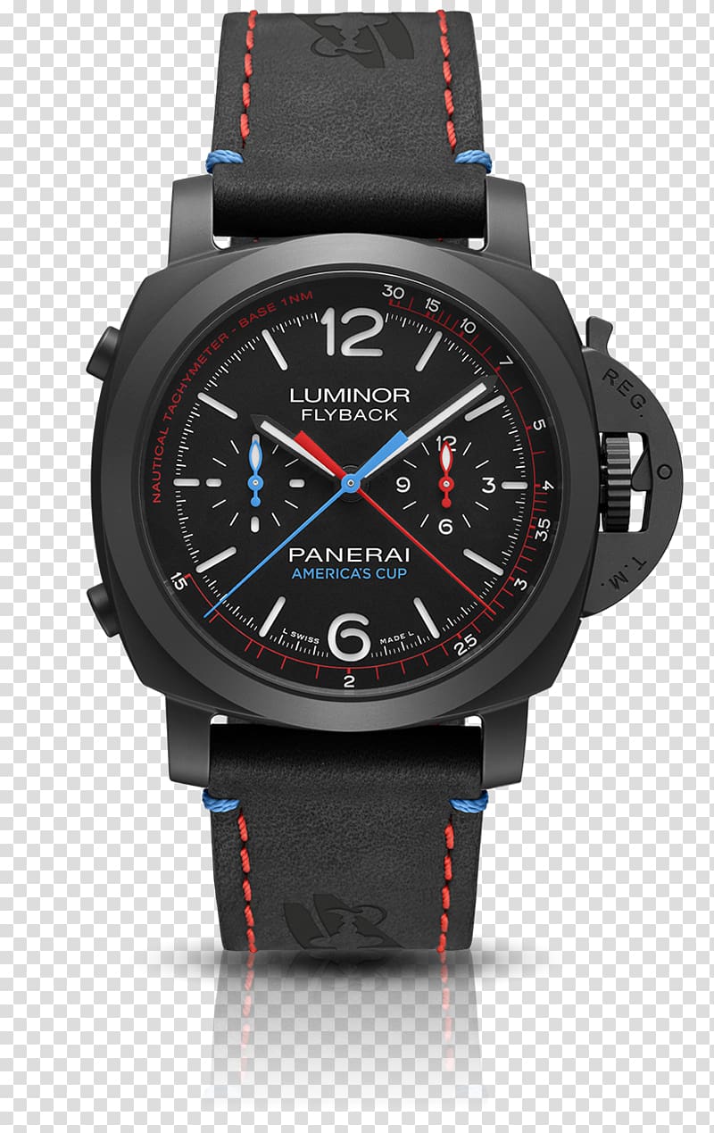 2017 America\'s Cup Panerai Men\'s Luminor Marina 1950 3 Days Watch Oracle Team USA, watch transparent background PNG clipart