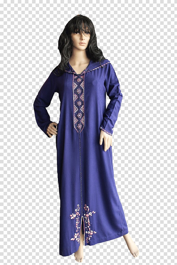 Djellaba Blue Agadir Moroccans Kaftan, dress transparent background PNG clipart