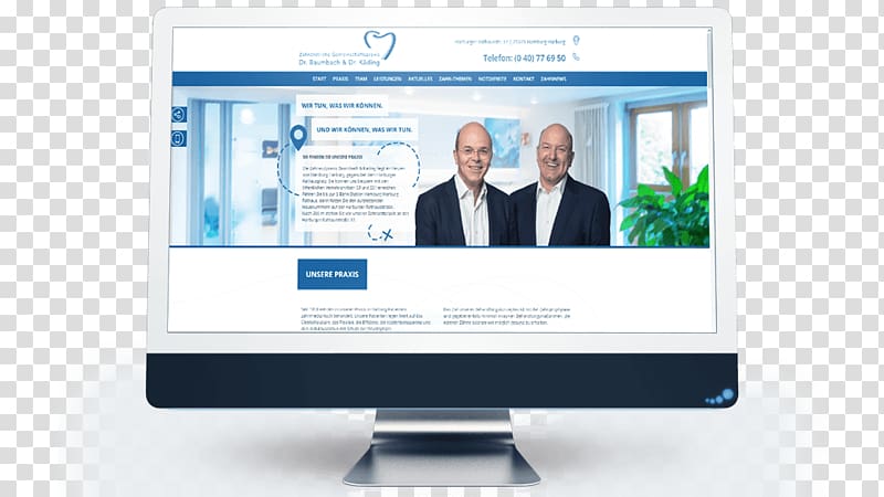 Responsive web design Dentist Advertising Web page, hamburg printing transparent background PNG clipart