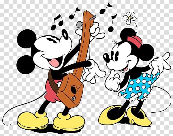 Classic Mickey Mouse Illustration PNG