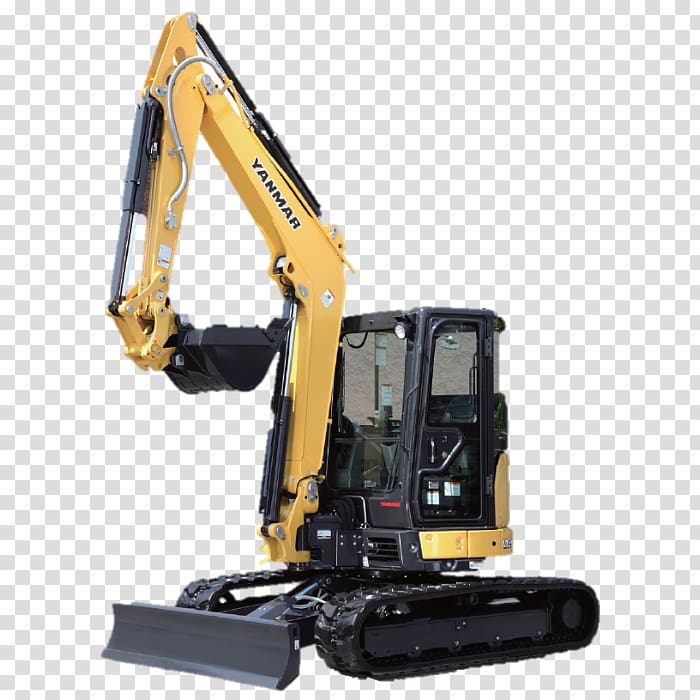 Yanmar Heavy Machinery Compact excavator, excavator transparent background PNG clipart