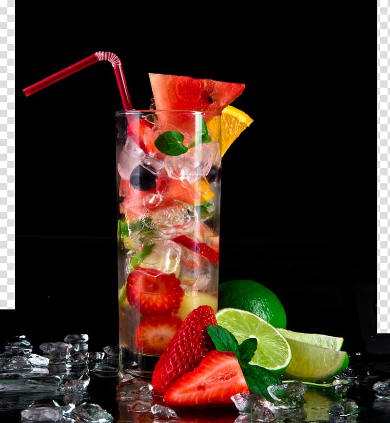 Gefxfchlscocktail Restaurant Cafe Bistro Book, Iced fruit juice and fresh fruit cups glass transparent background PNG clipart