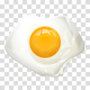 Sunny-side up, Fried egg Yolk Frying, Fried Egg transparent background PNG  clipart