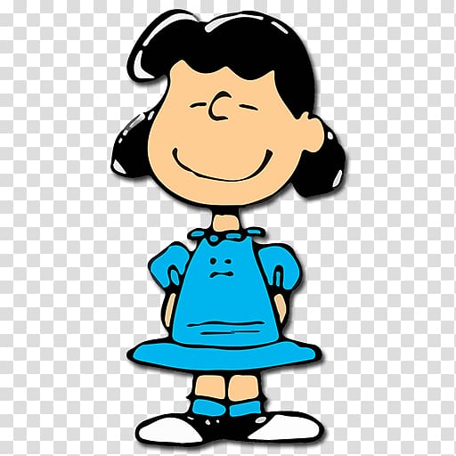 illustration of woman, Lucy van Pelt Charlie Brown Linus van Pelt Sally Brown Snoopy, peanuts transparent background PNG clipart