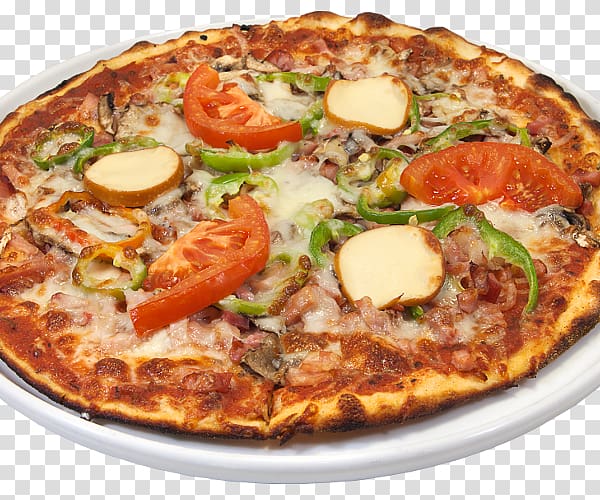 California-style pizza Sicilian pizza Cuisine of the United States Turkish cuisine, Pizza Parlors transparent background PNG clipart