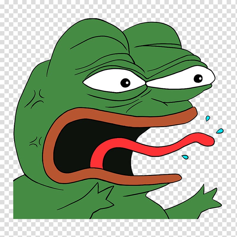 Pepe the Frog Anger , frog transparent background PNG clipart