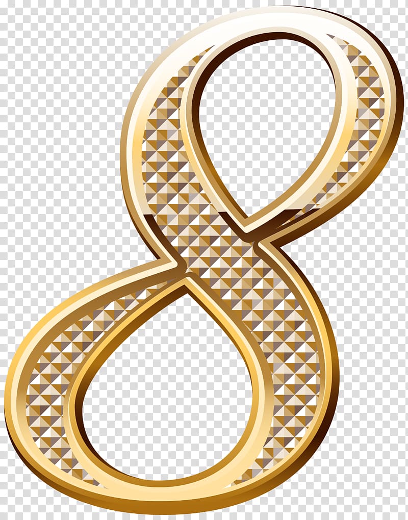 Number Gold , gold chain transparent background PNG clipart