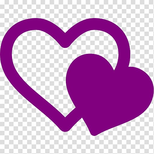 Computer Icons , purple heart transparent background PNG clipart