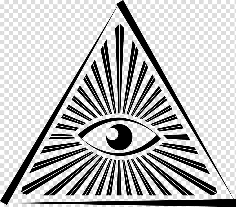Eye of Providence Pyramid Illuminati Human eye, pyramid transparent background PNG clipart