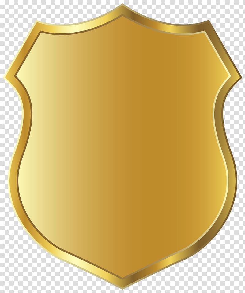 gold badge illustration, Badge Police , gold brush transparent background PNG clipart
