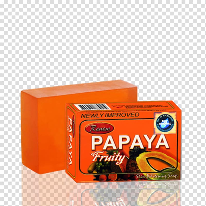 Skin whitening Kojic acid Soap Cream Papaya, soap transparent background PNG clipart