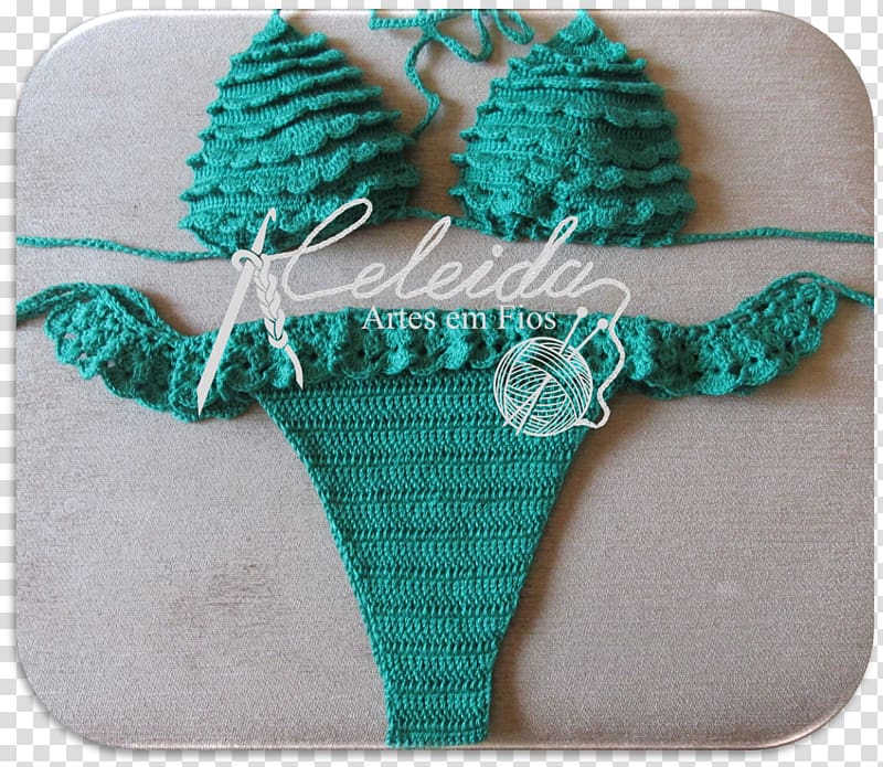 Bikini Crochet Panties Ruffle Swimsuit, calcinha transparent background PNG clipart