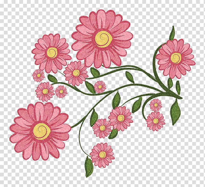 Flower Painting , Hand-painted wild chrysanthemum transparent background PNG clipart