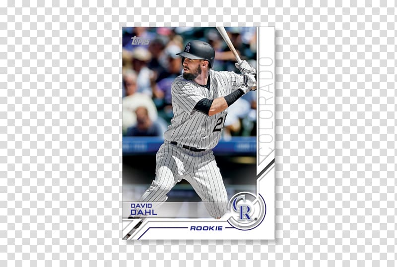 2017 Topps Salute S-126 David Dahl Colorado Rockies Baseball Card Team sport Baseball Bats, baseball transparent background PNG clipart