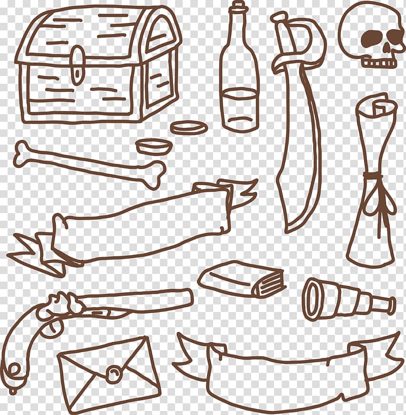 Treasure hunting Treasure map, Search for treasure tools transparent background PNG clipart