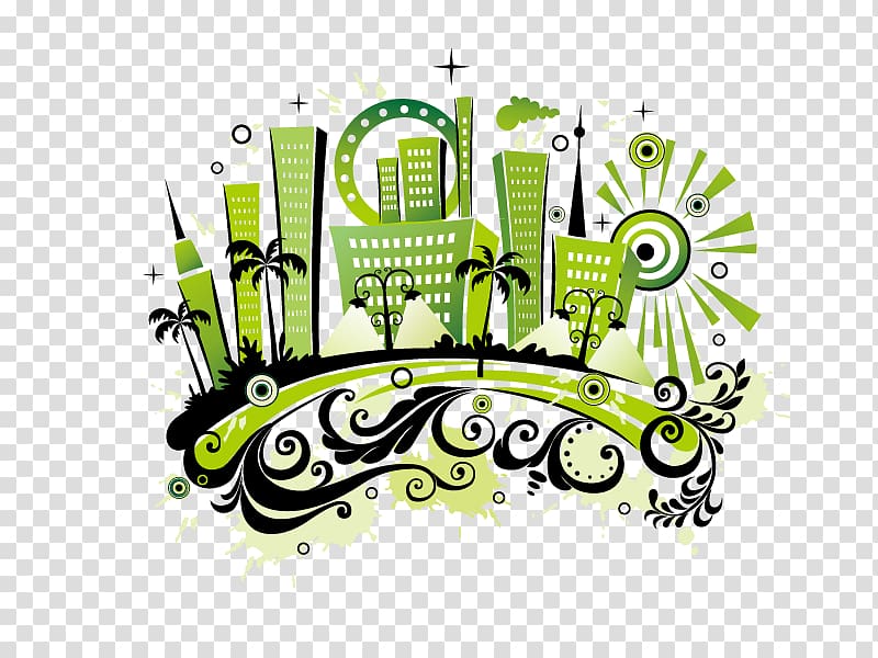Green building Mural , Green Building transparent background PNG clipart