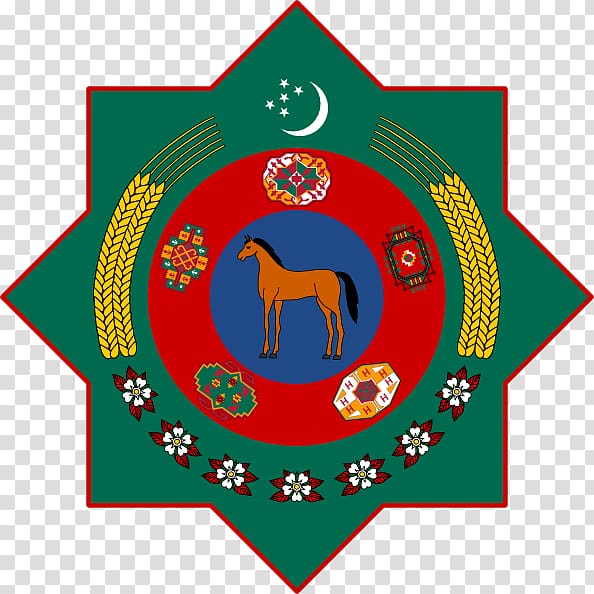 Emblem of Turkmenistan Coat of arms, Turkmenistan transparent background PNG clipart