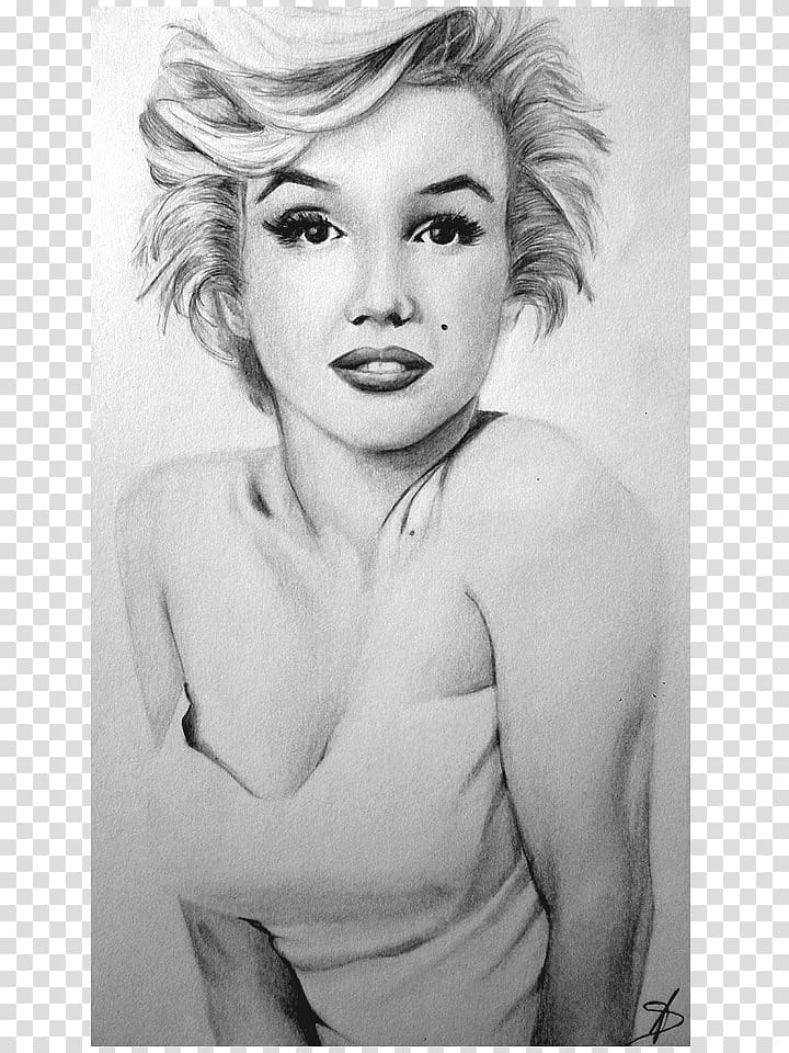 Marilyn Monroe Drawing Portrait Pencil Sketch, marilyn monroe transparent background PNG clipart