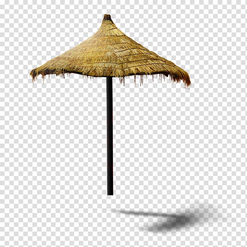 brown wooden patio umbrella, Umbrella Beach Icon, Straw umbrella transparent background PNG clipart