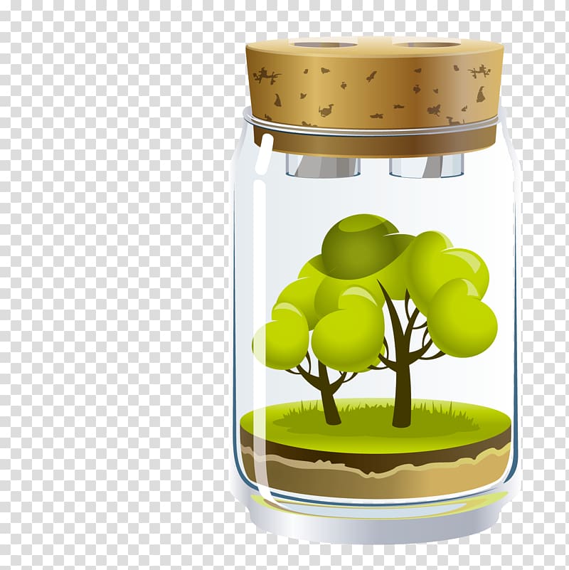 Oxygen Ecosystem Illustration, Green tree transparent background PNG clipart