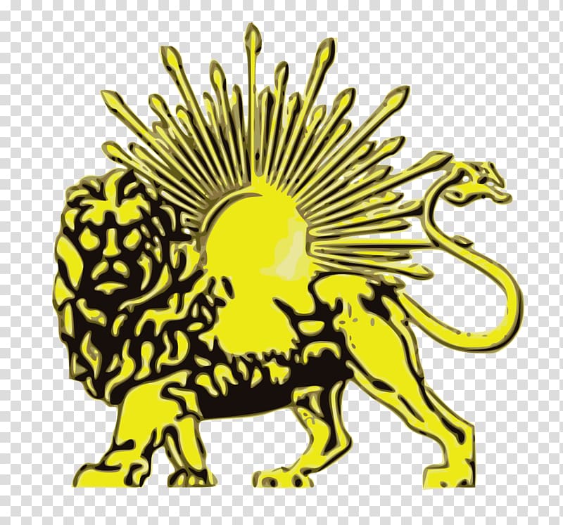 Lion and Sun Iran Drawing, lion drawing transparent background PNG clipart