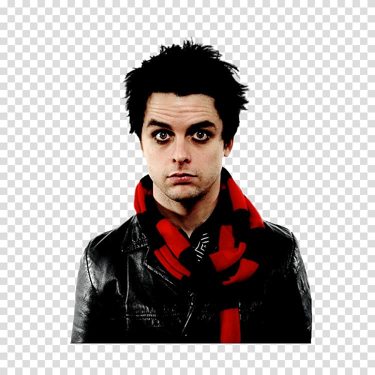 Greenday vocalist, Billie Joe Amstrong Portrait transparent background PNG clipart