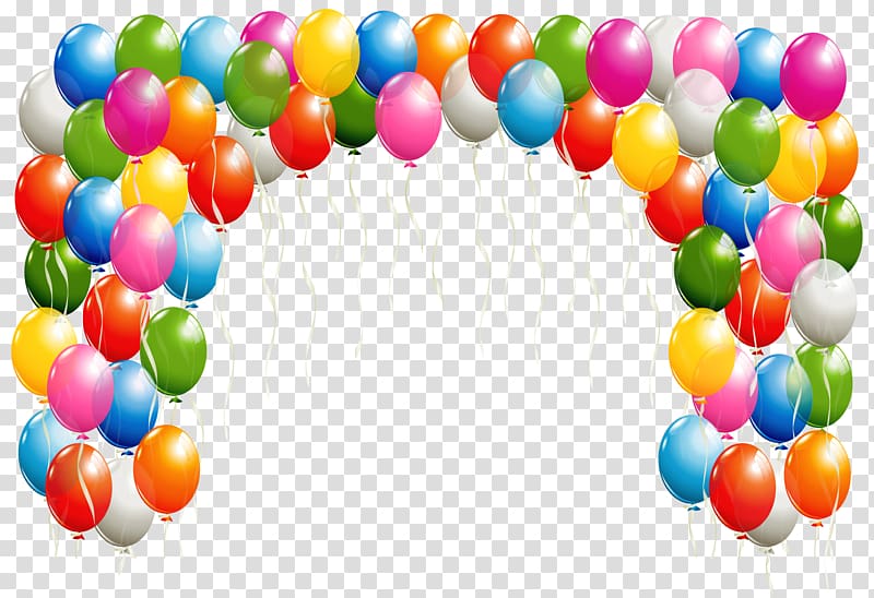 Balloon , Balloons Arch , assorted-colored plastic balloons transparent background PNG clipart