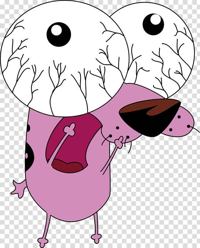 Dog Courage Cartoon Drawing , Dog transparent background PNG clipart