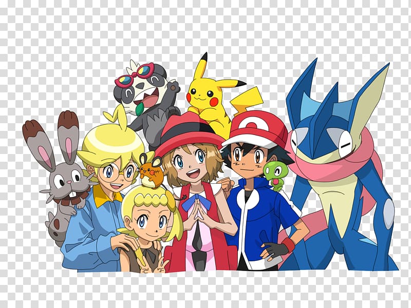 Ash Ketchum Serena Pokémon X and Y Clemont Pikachu, family fashion transparent background PNG clipart