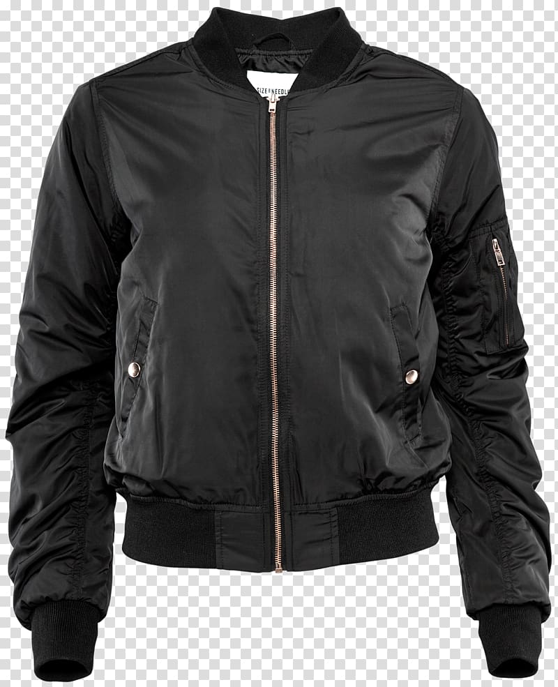 Leather jacket Flight jacket Outerwear Clothing, bomber transparent background PNG clipart